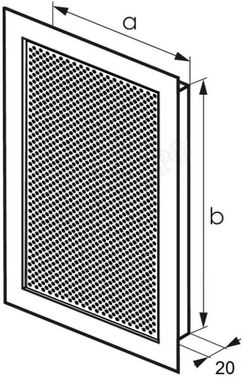 Решетка металлическая с перфорацией Кружок врезная 800*750 Решетка металлическая с перфорацией Кружок врезная 800*750