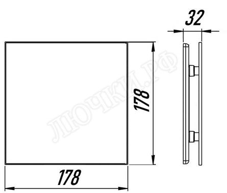 Вытяжной вентилятор Awenta System+, Silent, 125, KWS125M, PTGB125M, Чёрный матовый стекло Вытяжной вентилятор Awenta System+, Silent, 125, KWS125M, PTGB125M, Чёрный матовый стекло